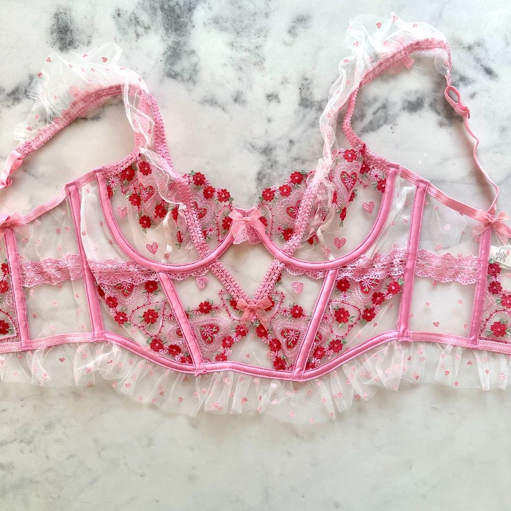 For Love and Lemons Whimsical Garden Bustier 34C - New With Tags